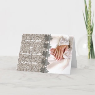 Save the Date Marmor und Weiß ergänzen Ihr eigenes Ankündigung