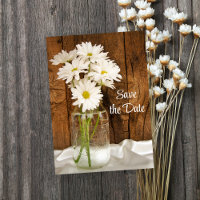 Mason Jar Blanc Daisies Sweet 16 Enregistrer la da