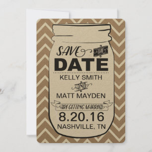 Save The Date Mason Jar Enregistrer la date