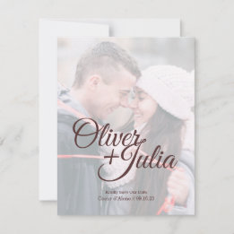 Save the Date *Mattierte Glass* Karte