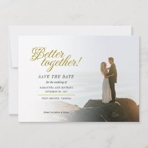 Save The Date Meilleur Mariage photo à la main