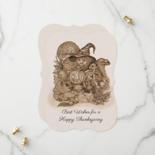 Save The Date Meilleurs voeux pour un Bon thanksgiving