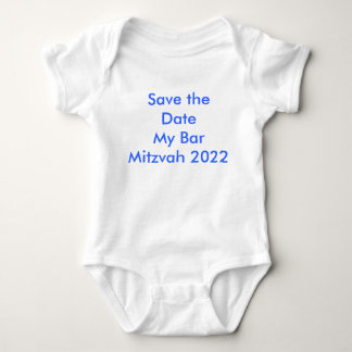 Save the Date mein Bar Mitzvah 2022 Baby Strampler