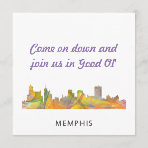 SAVE THE DATE MEMPHONE, TENNESSEE SKYLINE WB1 -