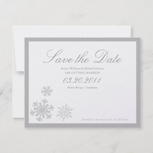 Save The Date Merveilleux Noël Enregistrer la Date (Devant)