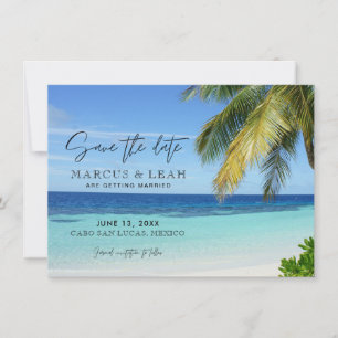 Save The Date Mexico Beach Destination Wedding Enregistrer la da