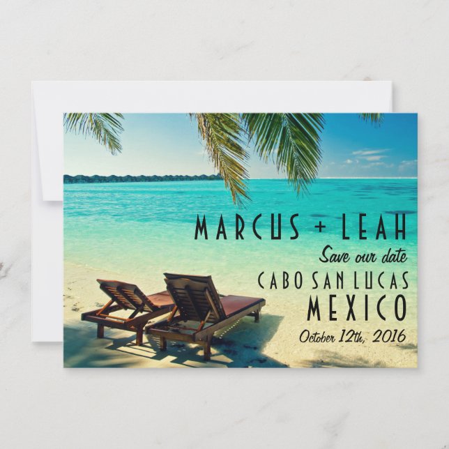 Save The Date Mexique Destination Mariage Enregistrer la date (Devant)