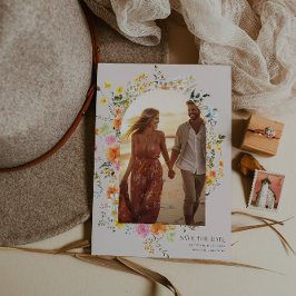 Save The Date Mi-été | Flores romantiques d'automne Photo