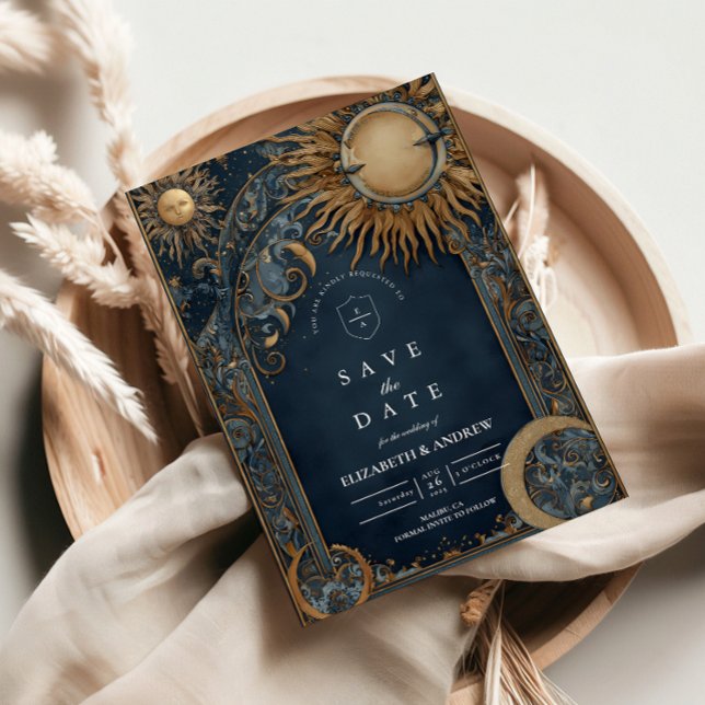 Save The Date Midnight Sun Celestial Wedding (Créateur téléchargé)