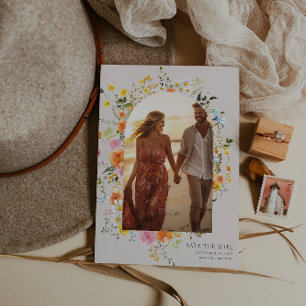 Save The Date Midsummer   Florals Photo Romantique d'Automne