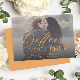 Save The Date Mieux ensemble script photo mariage enregistrer la