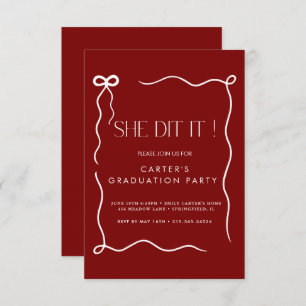 Save The Date mignon arc grd, Elgante Minimaliste noir et blanc