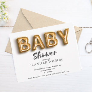Save The Date mignon bulle d'or baby shower amusant sauver