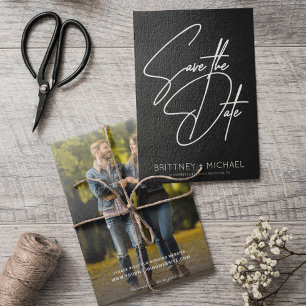 Save The Date Mini main Lettré noir