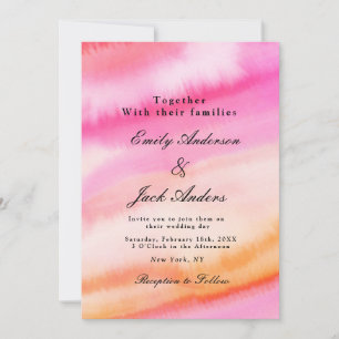 Save The Date Minimaliste Enregistrer la date   Mariage aquarell