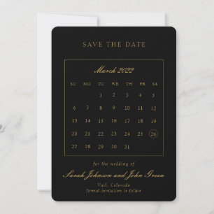 Save The Date Minimaliste Enregistrer le calendrier des dates