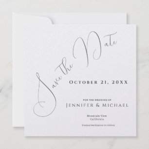 Save The Date Minimaliste Moderne Simple Élégant Professionnel