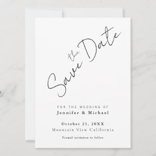 Save The Date Minimaliste Professionnel Moderne Simple