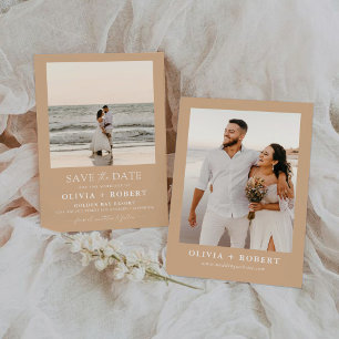Save the Date Minimalistisch mit Fotokarte