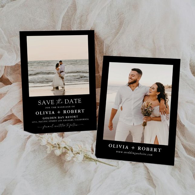 Save the Date Minimalistisch mit Fotokarte (Von Creator hochgeladen)