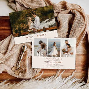 Save the Date Minimalistisch mit Fotokarte