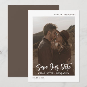 Save the Date Minimalistische Foto-Karte