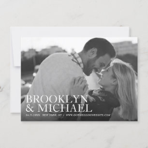 Save the Date Minimalistische Hochzeitsankündigung