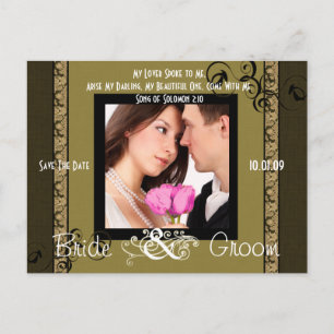 Save the Date mit Ihrem Foto Ankündigungspostkarte