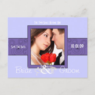 Save the Date mit Ihrem Foto Ankündigungspostkarte