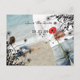 Save the Date mit Ihren Fotos Ankündigungspostkarte