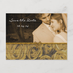 Save the Date mit Ihren Fotos Ankündigungspostkarte