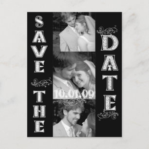 Save the Date mit Ihren Fotos Ankündigungspostkarte
