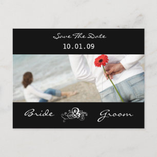 Save the Date mit Ihren Fotos Ankündigungspostkarte