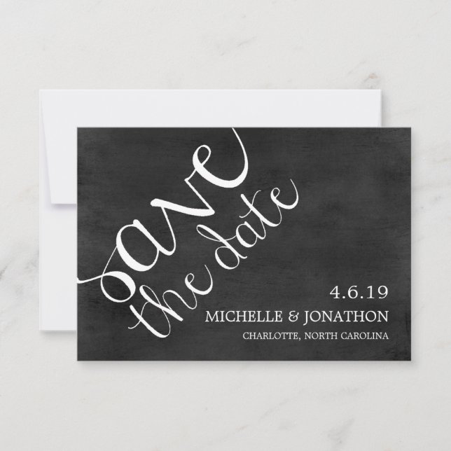 Save The Date | Mod Pen Chalkboard (Vorderseite)