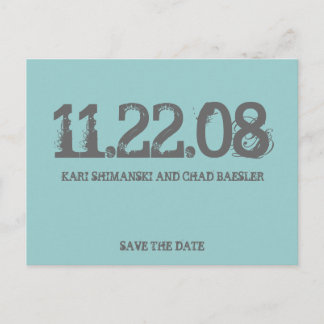 Save the Date modern! Ankündigungspostkarte
