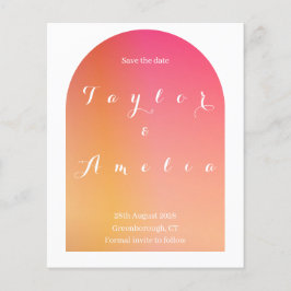 Save the Date Modern Boho Arch Einladung Flyer
