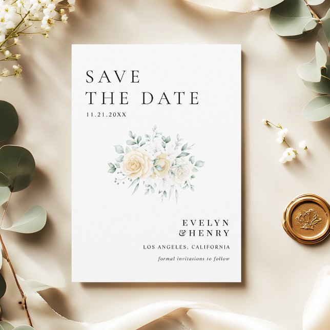 Save The Date Modern Minimalist QR Code Wedding Website (Créateur téléchargé)