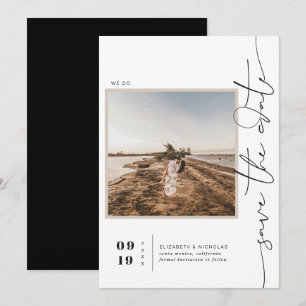 Save The Date Moderne Boho Désert Enregistrer la date de la ph