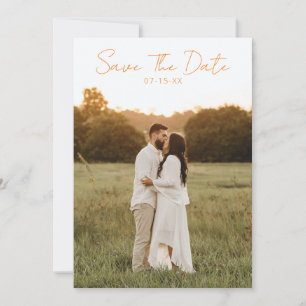 Save The Date Moderne Coloré Fun Retro Whimsical Photo Mariage