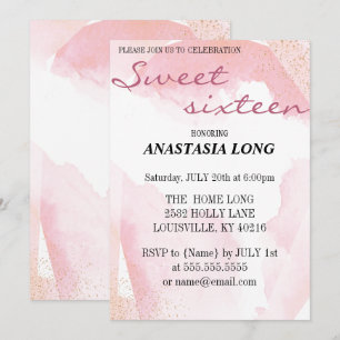 Save The Date Moderne, Élégant Rose Enregistrer La Date