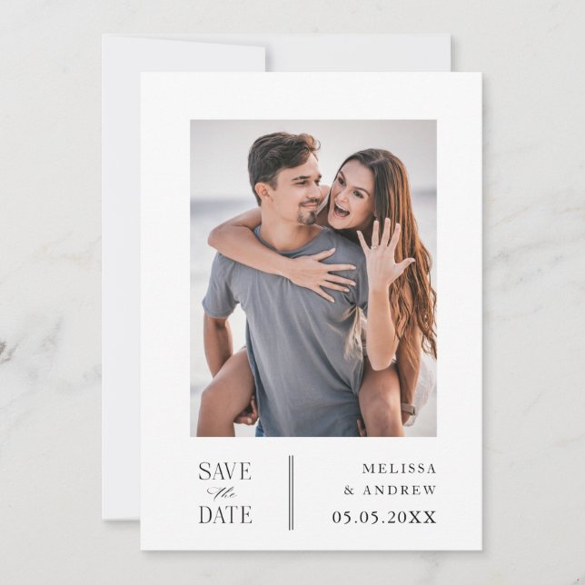 Save The Date Moderne Enregistrer la date (Devant)