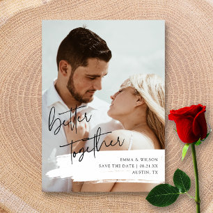 Save The Date Moderne et unique : Mariage "Better Together"