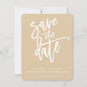 SAVE THE DATE moderne Kalligraphie-Schrift Weizen