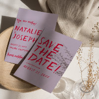 Moderne manuscrit brillant Funky Bold Retro Mariag