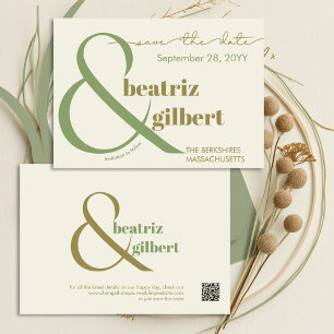 Save The Date Moderne Mariage moderne et élégant pour la mousse