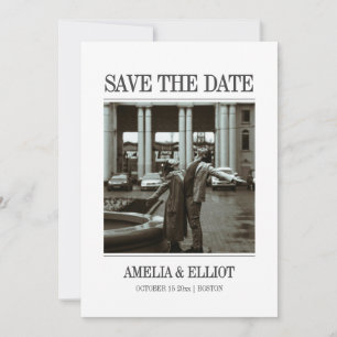 Save The Date Moderne Minimaliste Élégant Classique de Mariage P