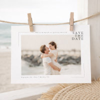Moderne Minimaliste Photo de Mariage Côtière Enreg