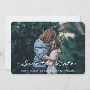 Save The Date Moderne Printemps Paisley Floral Photo ÉCONOMISER