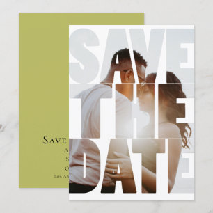 Save the Date Modernes Personalisiertes Foto Ankündigung