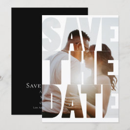 Save the Date Modernes Personalisiertes Foto Ankündigung